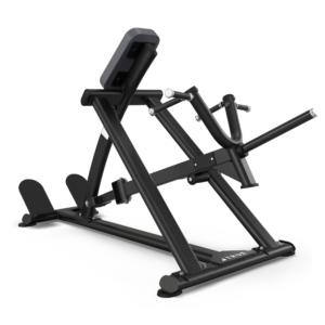Incline rowing machine with footrests and handles.
