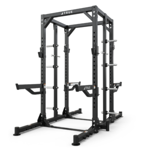 Power rack for weightlifting and strength training.