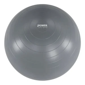 Gray exercise ball with Power Systems logo.